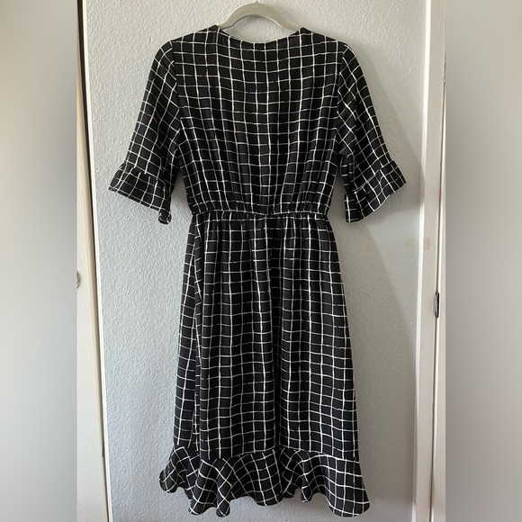Bobeau Black and White A Line Dress, Size S, New with tag - Picture 2 of 5